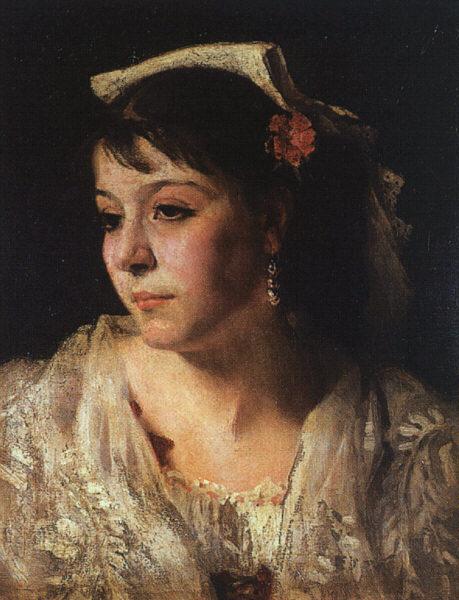 John Singer Sargent Head of an Italian Woman France oil painting art